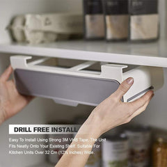 Kitchen Shelf-Mounted Spice Organizer