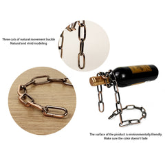 Iron Chain Wine Bottle Holder