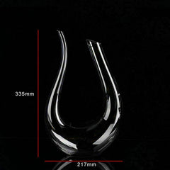 Crystal U-Shaped Wine Decanter