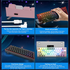 Mini Mechanical Wired Gaming Keyboard