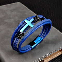 Men's Cross Wristband